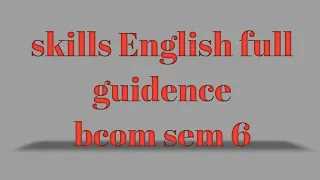 wsc English skills bcom sem 6 full guidence  , minutes, agenda, notice