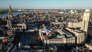 Antwerpen Centrum - 4K Drone Footage