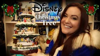 FIRST LOOK - The Wonderful World Of Disney' Tabletop Musical Lit Rotating Christmas Tree Unboxing