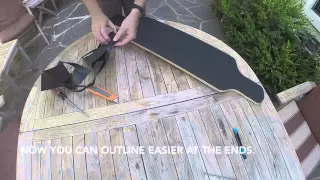 How to griptape a drop through longboard