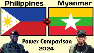 Philippines vs Myanmar military power 2024 | Myanmar vs Philippine military power 2024