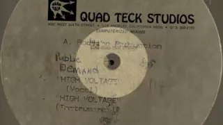 Public Demand - On My Shoulder ( Quad Teck Acetate 1985 ) Unreleased Freestyle Sound Sample