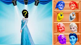 Disney Princess Elsa Frozen Wrong heads puzzles