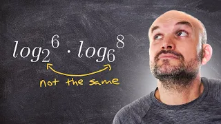 Simplify the logarithms with different bases