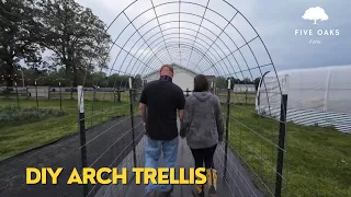 DIY Arch Trellis | 5 Oaks Farm Homestead