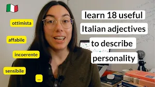 18 useful Italian adjectives to describe personality in Italian (Sub)