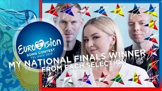 Eurovision 2019 - My National Finals Winners from Each Selection