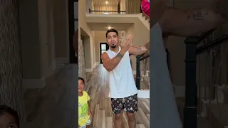Mom catches dad throwing son in the air #shorts