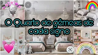 O Quarto de gêmeas de cada signo- Mundo dos Signos