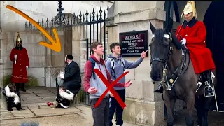 MORONS! This group of teens is DISRESPECT, They MESS King’s guard 😡🤬