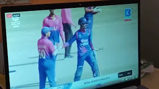 winning moments nep vs uae match nepal cricket team qualify t20 world cup  after 10 years