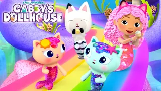 Catch a Ride on a Mermaid Rainbow Slide! 🌈 | GABBY'S DOLLHOUSE | Netflix