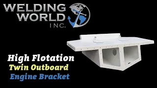 High Flotation Twin Outboard Engine Bracket