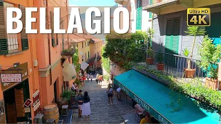 BELLAGIO in Summer💙  Lake Como, Italy [walking tour] in 4k - Virtual city tour