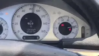 Mercedes w211 e550 +2 passajir acceleration test 100-200 km  12second