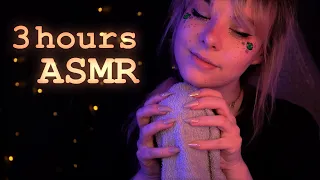 ASMR | 3 hours "shh it's okay" & cozy towel scratching - blue yeti