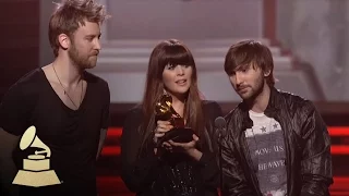 Lady Antebellum accepting the GRAMMY for Song of the Year at the 53rd GRAMMY Awards | GRAMMYs