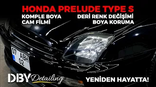 Honda Prelude Yeniden Hayatta! - Komple Boya Onarımı, Deri Renk Değişim, Jant Boyama, Cam Filmleri