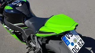 Kawasaki ZX10R 2016 2017 2018 Akrapovic exhaust sound and walkaround