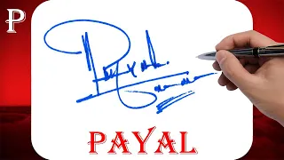 Payal Name Signature Style - P Signature Style - Signature Style of My Name Payal