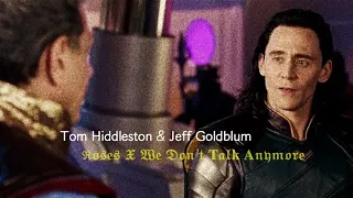 Tom Hiddleston and Jeff Goldblum