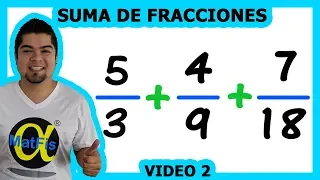 Suma de 3 fracciones con mcm (mínimo común múltiplo) 1 | Alfa MatFis