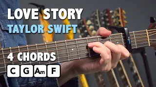 How To Play Love Story by Taylor Swift On Guitar