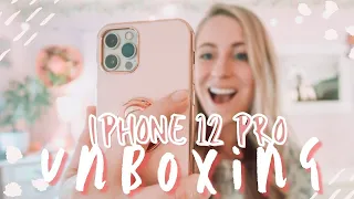 iPHONE 12 PRO UNBOXING & SETUP + Accessories - Gold 256GB
