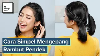 2 Cara Simpel Mengepang Rambut Pendek | Tutorial