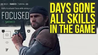 Days Gone Gameplay - ALL SKILLS In The Game (Days Gone PS4)