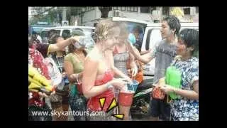 Thailand Tours by www.skykantours.com/Songkran Festival Day on Khao San Road