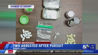 Two arrested on drug charges after police pursuit in Monroe County