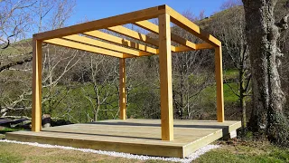 How to Build a Timber Framed Pergola Part 5 Install @ Villa Slow