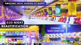 New India - G20 Delhi Night Beautification - The Most Shining Delhi - Connaught Place to India Gate