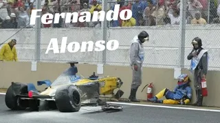 Fernando Alonso Crash Compilation (Minardi/Renault/McLaren/Renault)