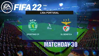 FIFA 22 - Sporting CP vs Benfica Primeira Liga 2021/22 Matchday 30 | Next-Gen Gameplay
