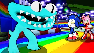 SONIC VS RAINBOW FRIENDS CHAPTER 2 IN ROBLOX