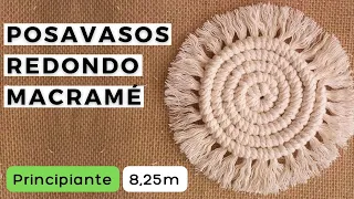 Cómo hacer un Posavasos de Macramé (Nivel Principiante) (8,25m)