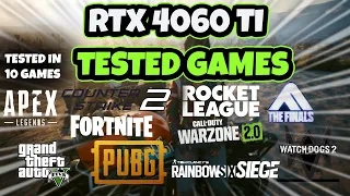 RTX 4060 Ti 8GB + i5 12400f | Test in 10 Games in 2024 at 1080p - RTX 4060Ti Gaming