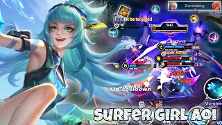 Aoi New Skin "Seaside Surfer" Jungle Pro Gameplay | Arena of Valor | Liên Quân mobile | CoT