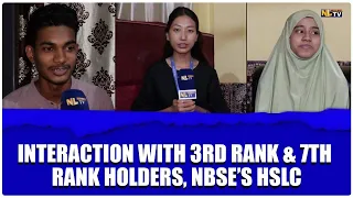 INTERACTION WITH AMINA BEGUM - 3rd RANK & MD SHIYAB UDDIN - 7th RANK HOLDERS, HSLC 2024