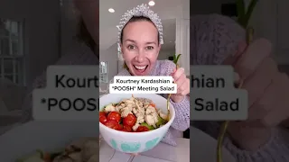 KOURTNEY KARDASHIAN *POOSH* Meeting Salad! 🥗 #shorts #tiktok #subscribe #viral #trending #recipe