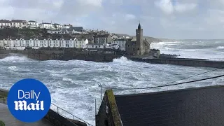 Met Office issue severe warning as Storm Freya batters Cornwall