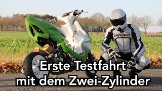 1. Testfahrt | Unabgestimmter Motor | Zwei-Zylinder | Lilo Scooter Performance