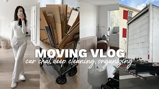 VLOG: Moving, Car Chat, Deep Cleaning, Organizing | Marie Jay