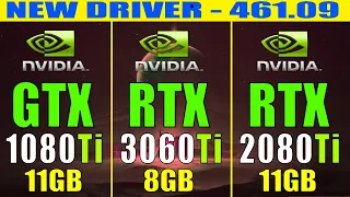 GTX 1080Ti vs RTX 3060Ti vs RTX 2080Ti || NEW DRIVER || PC GAMES TEST ||