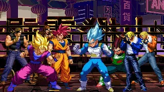 [KOF Mugen] Memorial- Dragon Ball vs KOF | Goku & Ralf Team vs Terry & Vegeta Team [ 4vs4 ]