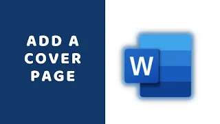 Add a Cover Page in Microsoft Word