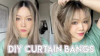 How To Cut Curtain Bangs | KOREAN STYLE