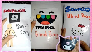 ✨Blind bag paper unboxing compilation september ✨ #tocaboca #roblox #cinamonroll #kuromi